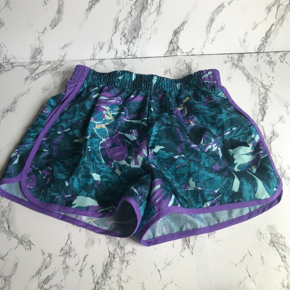 EUC Girl's Champion Athletic Short Blue/Purple- L